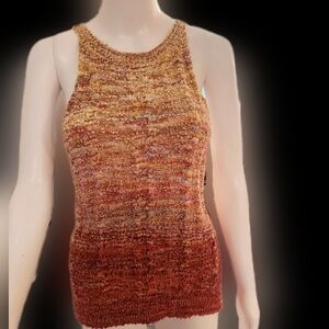 ANTHROPOLOGIE  NWT pilcro chunky knit ombre tank top.